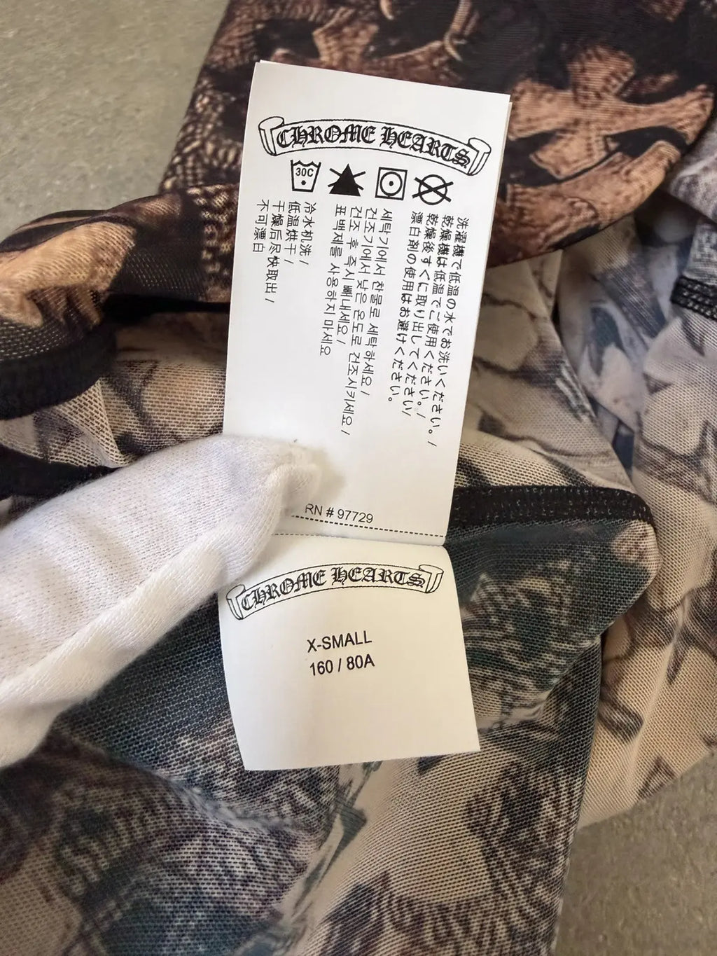 Chrome Hearts Cross Print Mini Dress Short