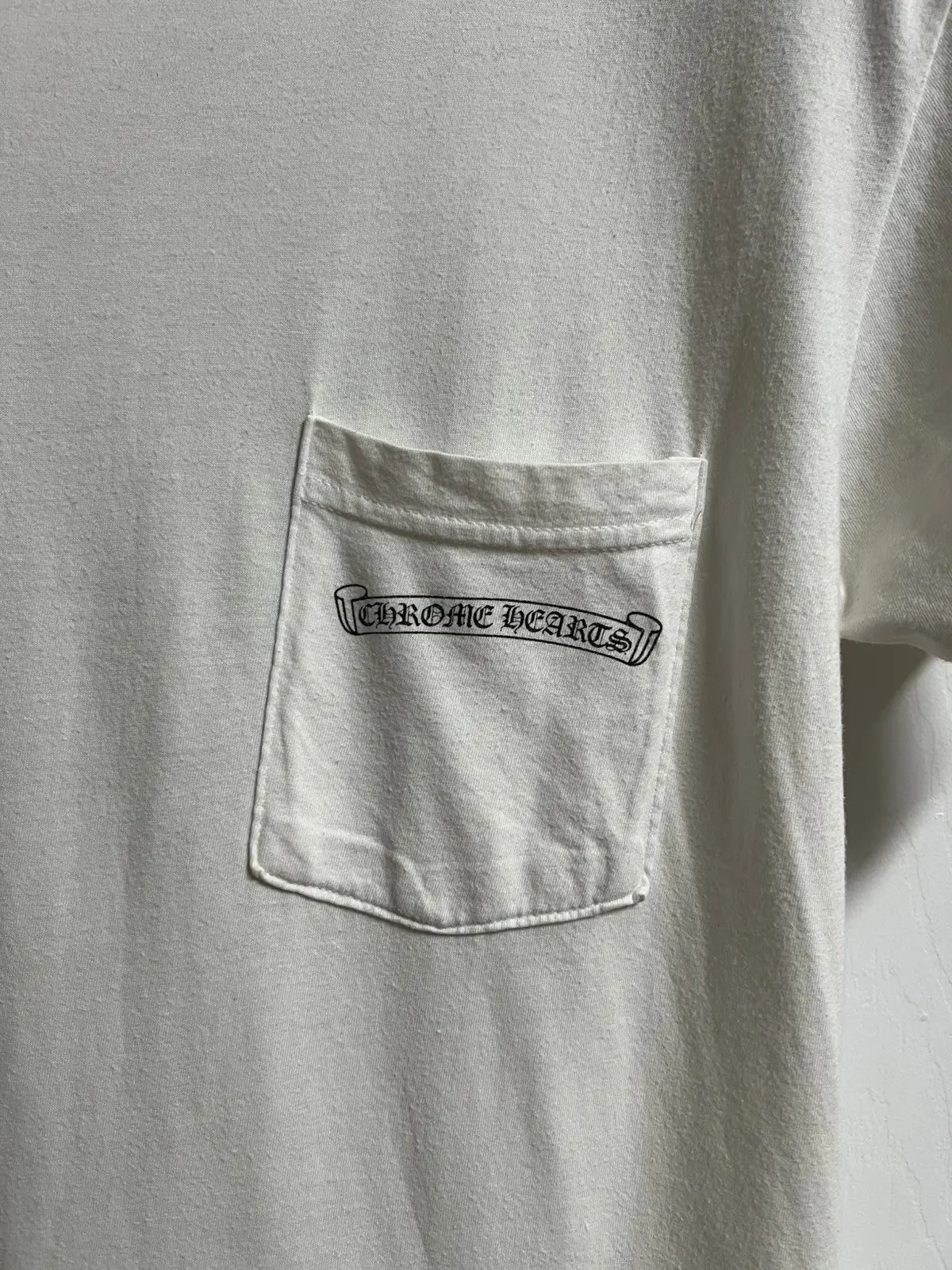 Chrome Hearts Multi Crosses Scroll Logo Pocket Tee