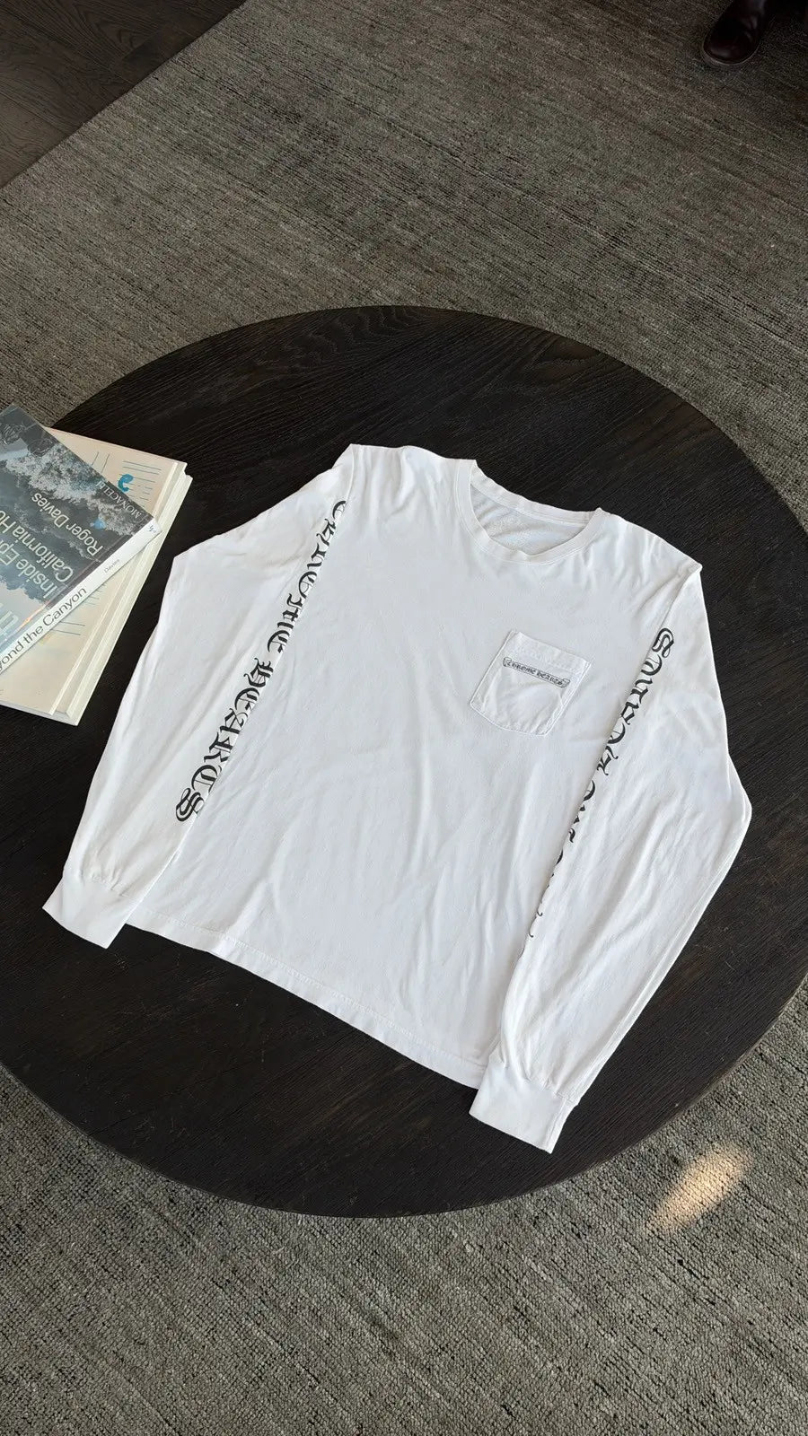 Chrome Hearts Scroll Label Long Sleeve Tee Size L Chrome Hearts
