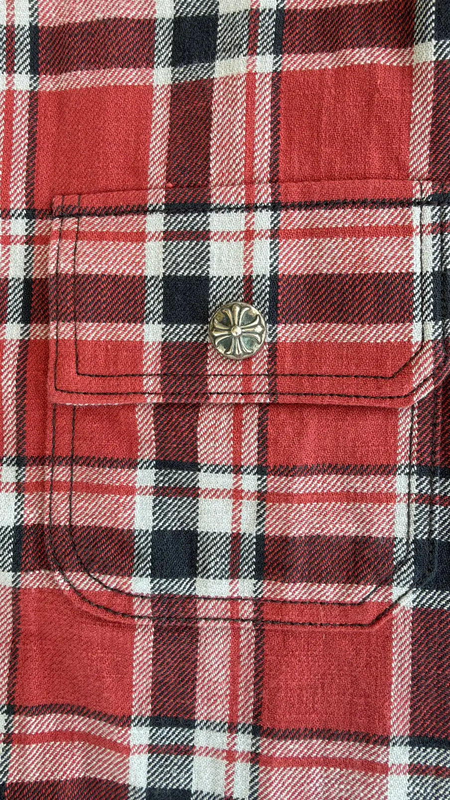 Chrome Hearts Work Dog Flannel Shirt Jacket Size XS Chrome Hearts