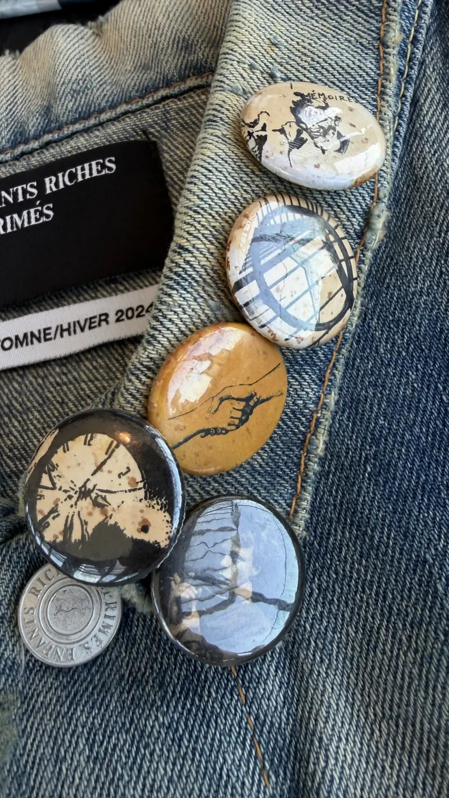 ENFANTS RICHES DÉPRIMÉS Pins Type-VII Denim Jacket Enfants Riches Déprimés