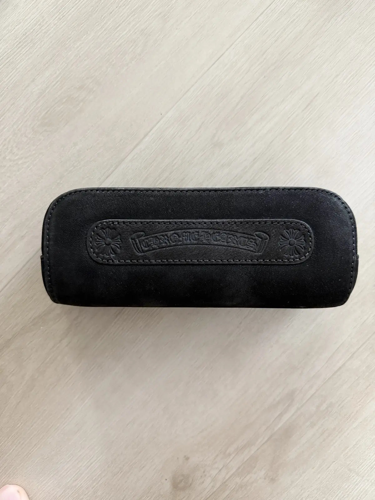 Chrome hearts Suede Leather Sunglasses Case