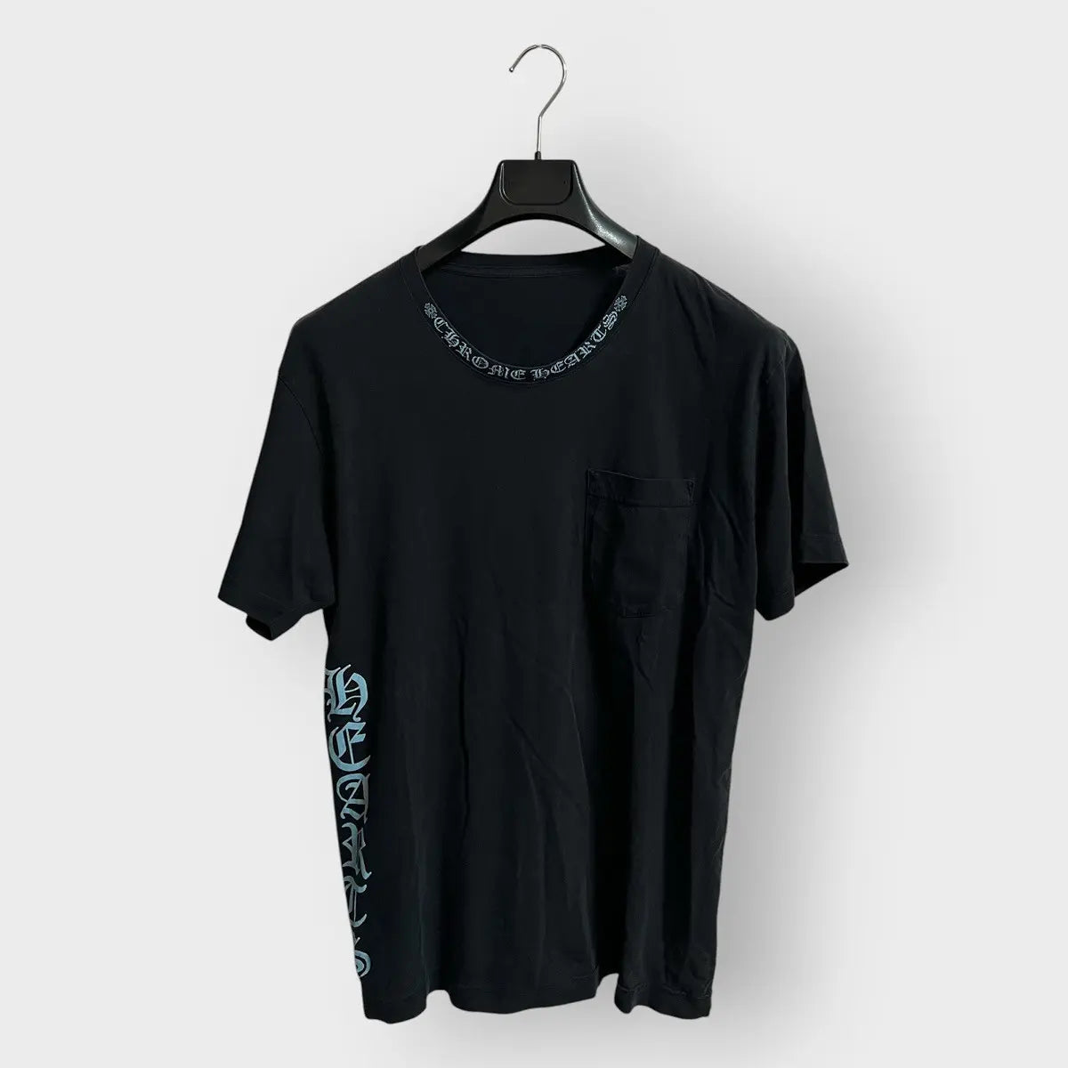 2010s Chrome Hearts Blue Scripts Pocket Tee