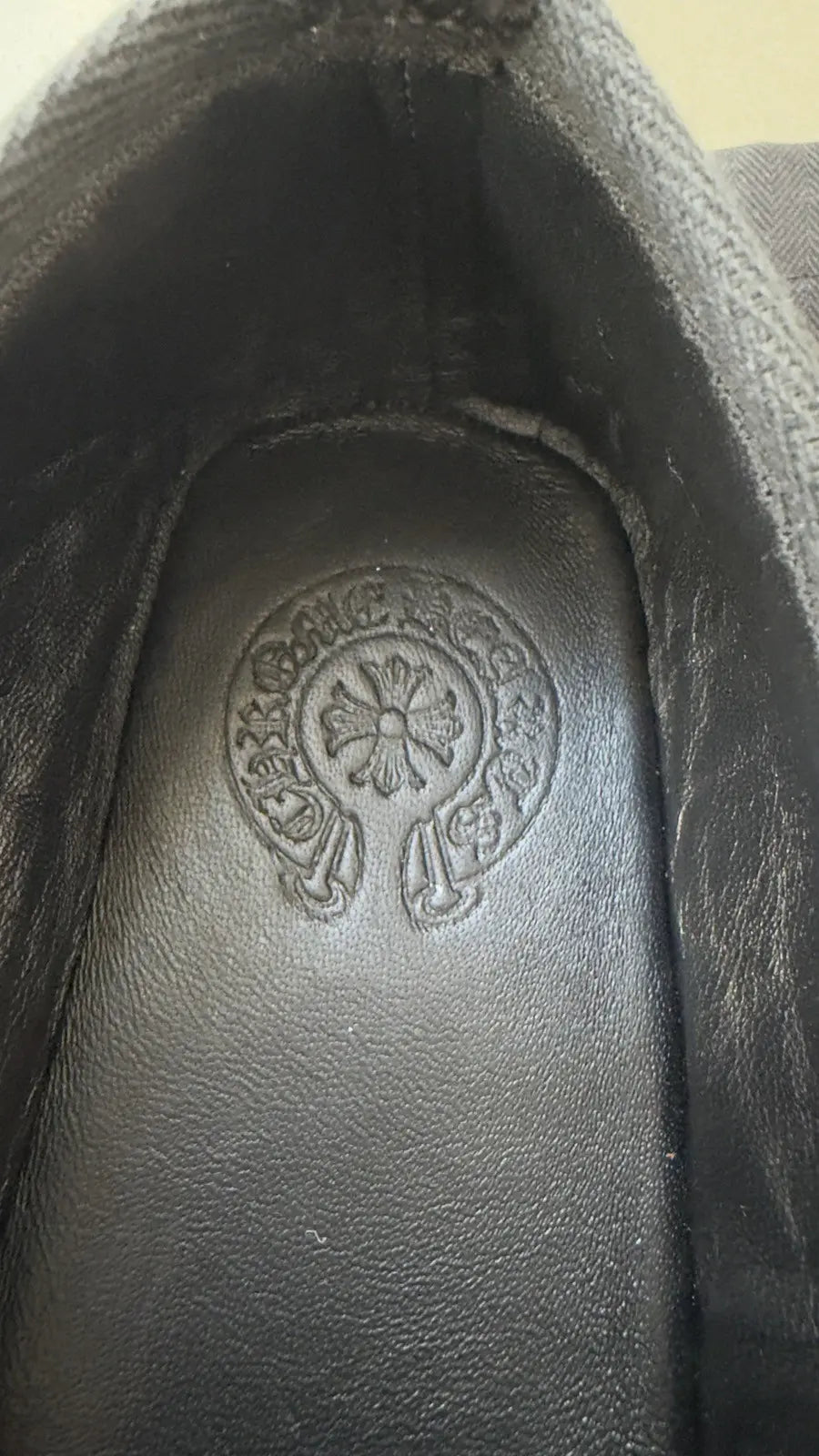 Chrome Hearts Black Corduroy Dagger Slippers