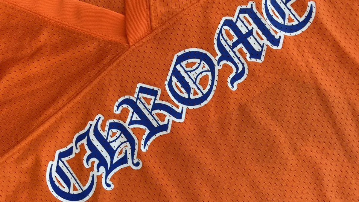 Chrome Hearts "Orange" NYFW Sports Mesh Jersey Size M Chrome Hearts