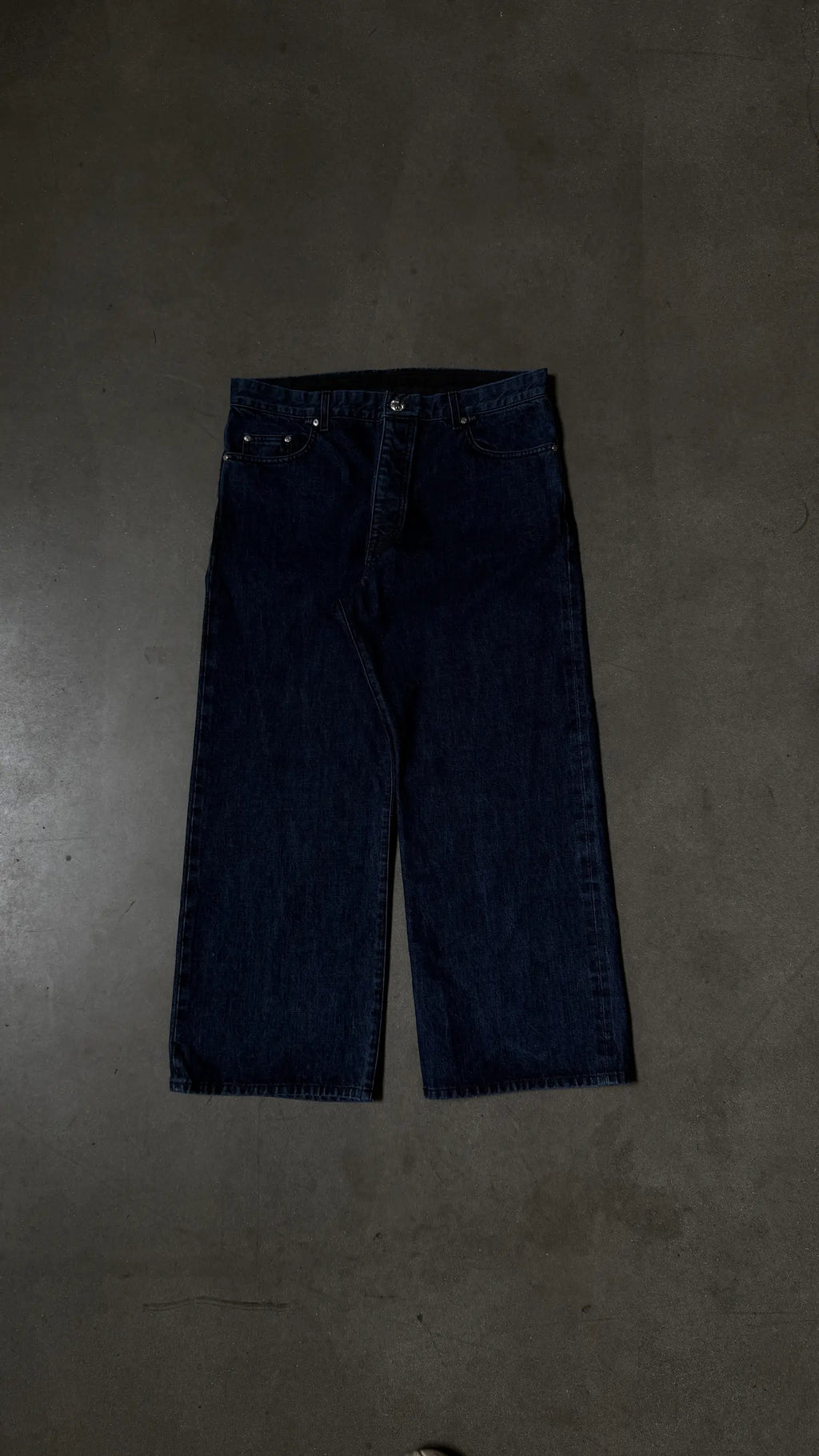 Chrome Hearts KS Cut Raw Blue Denim Jeans