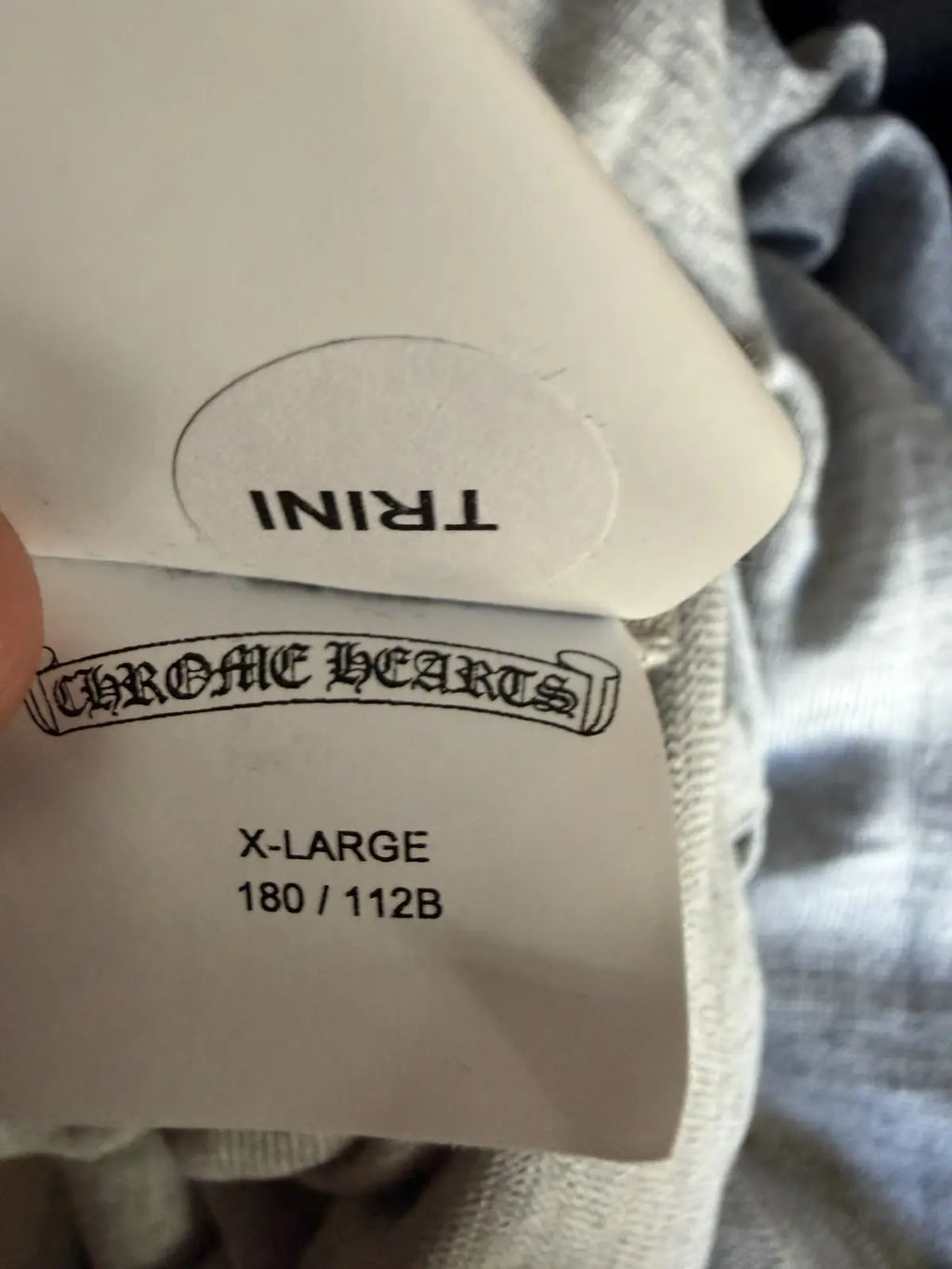 Chrome Hearts Cross Patch Silk Raglan Long Sleeve Tee