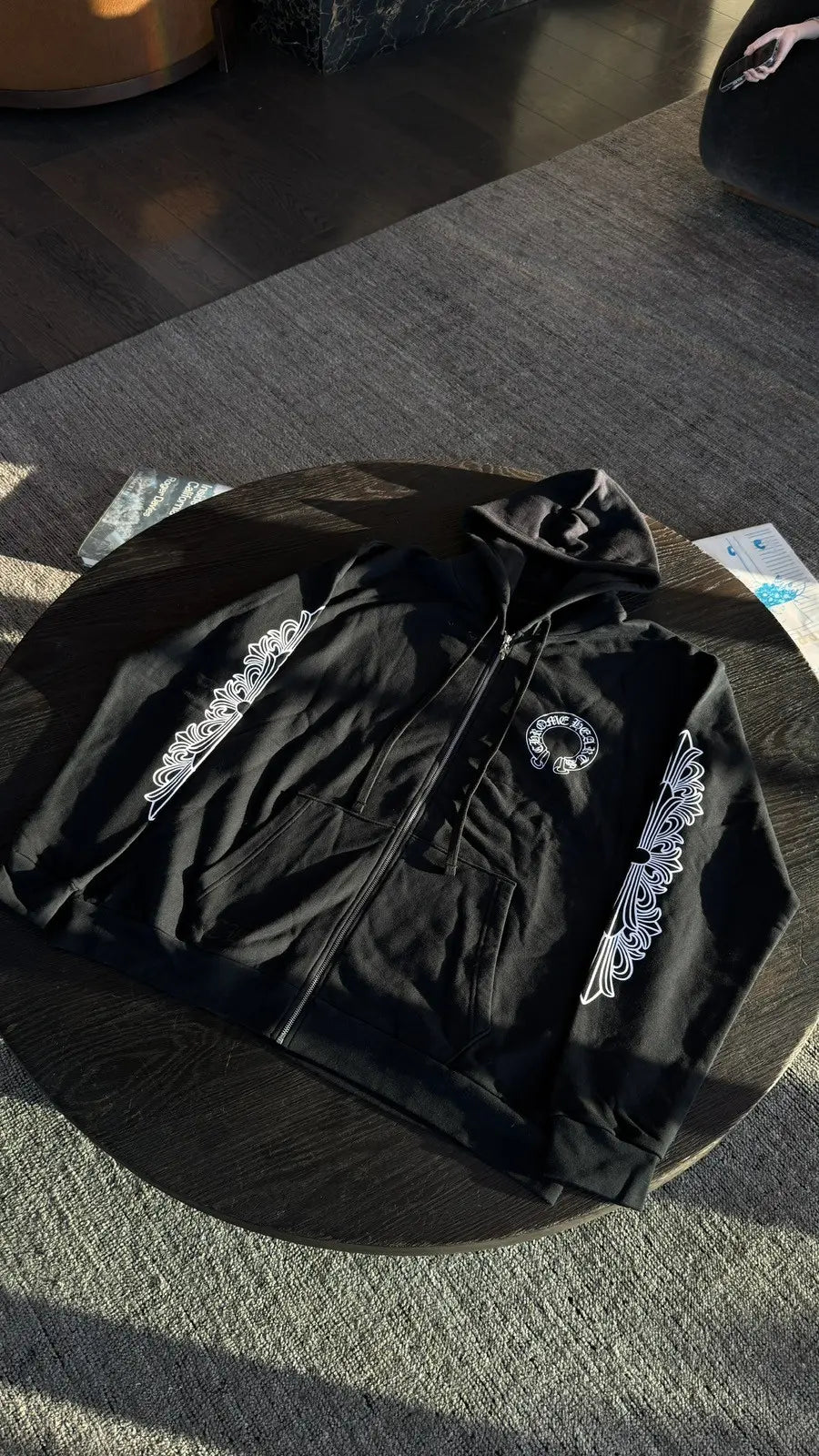 Chrome Hearts Horse Shoe Floral Hoodie Size XXL Chrome Hearts
