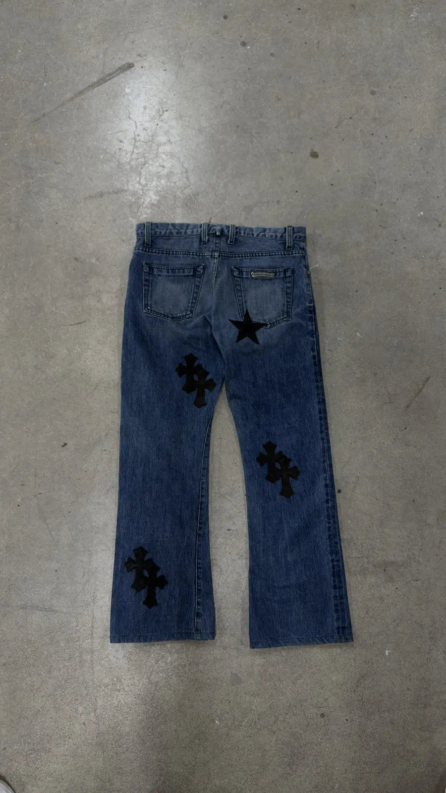 Chrome Hearts Star Lucky Patch Black Patch Denim
