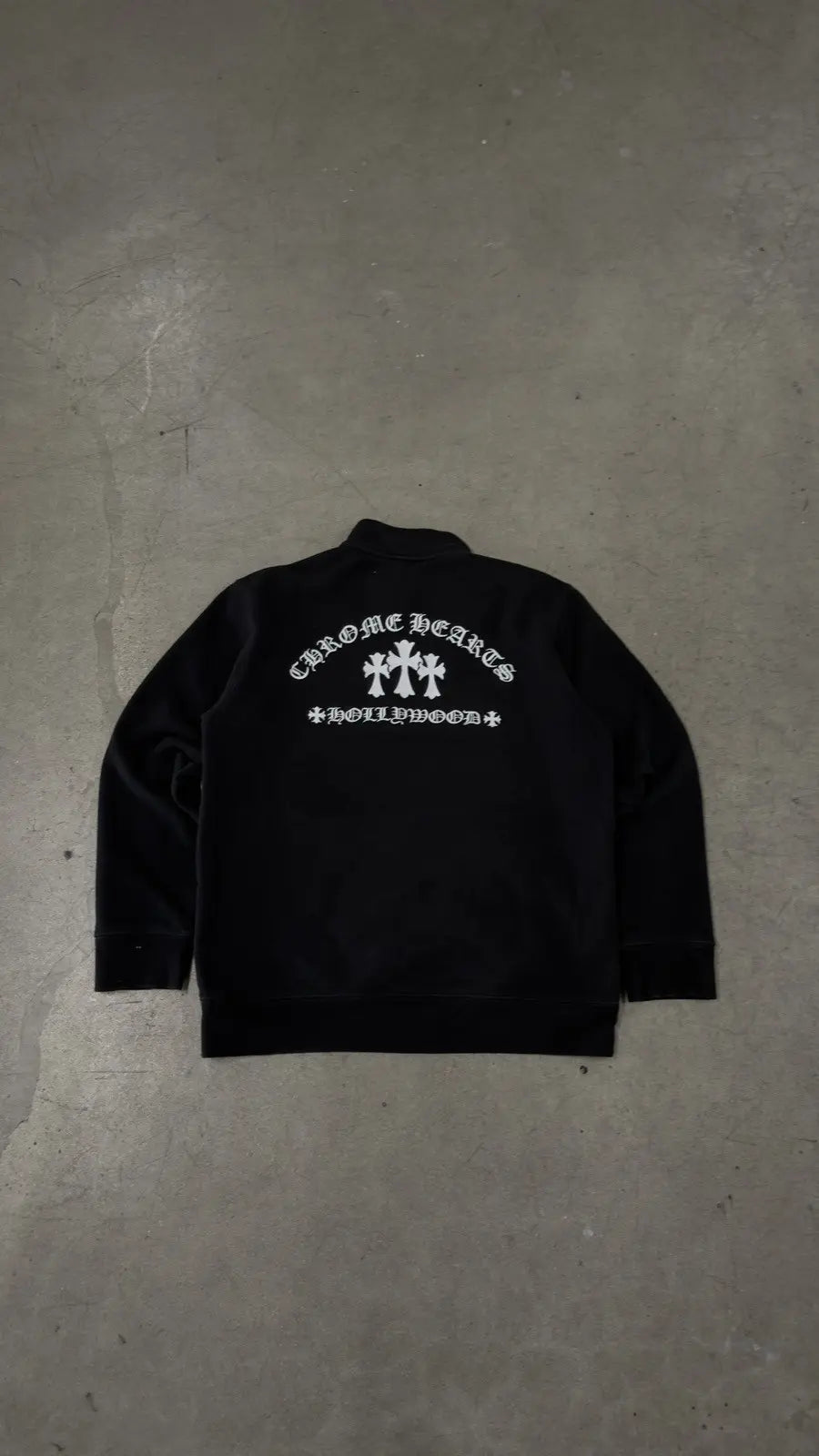 Chrome Hearts Embroidered Half-Zip Sweatshirt