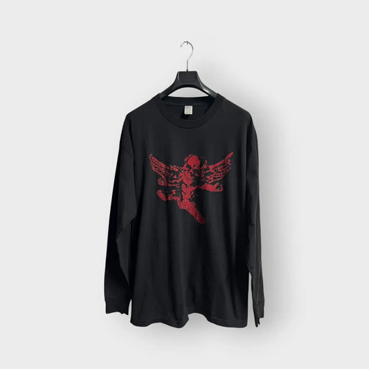 2000s Chrome Hearts Foti Skull Angel LS Tee