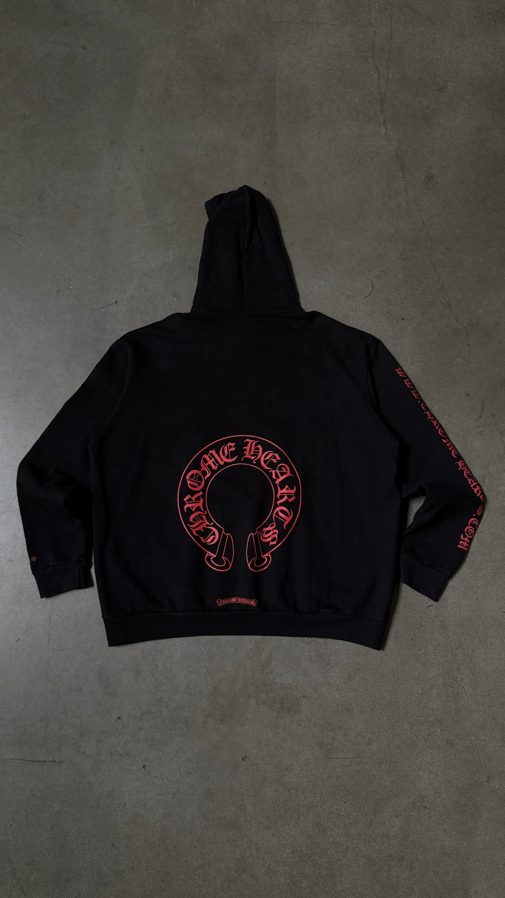 Chrome Hearts BLOOD RED HORSESHOE HOODIE