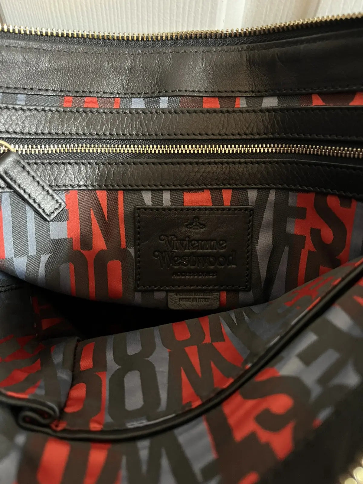 Vintage Vivienne Westwood Triple Black Jumbo Orbit Bag