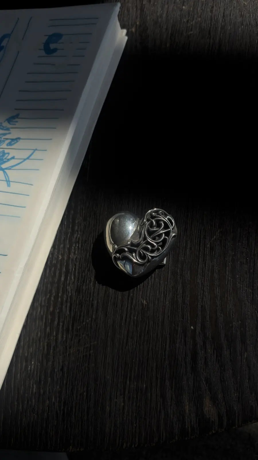 Chrome Hearts Sterling Silver Heart Piece Chrome Hearts