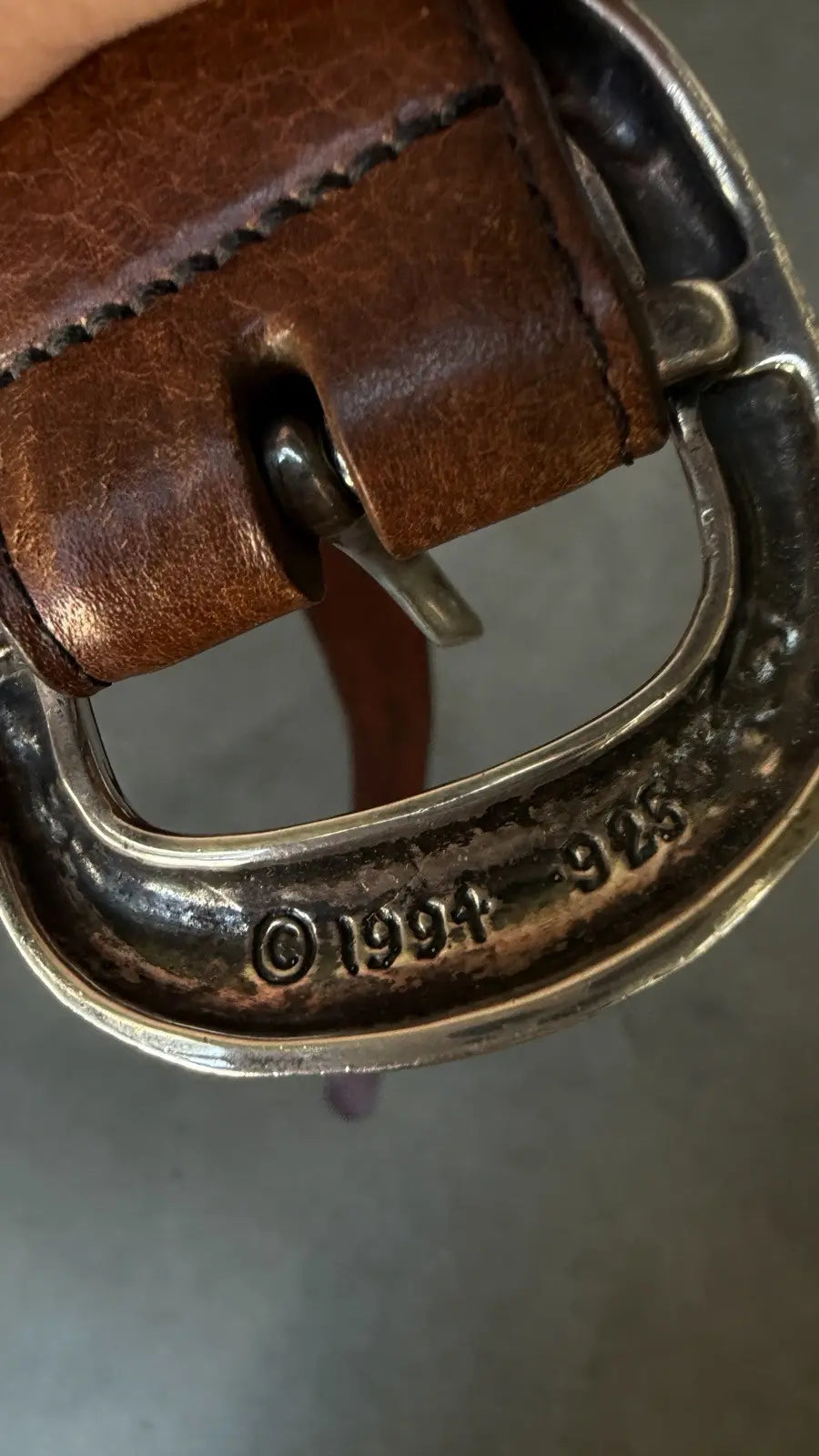 Chrome Hearts Brown Leather Gunslinger Belt