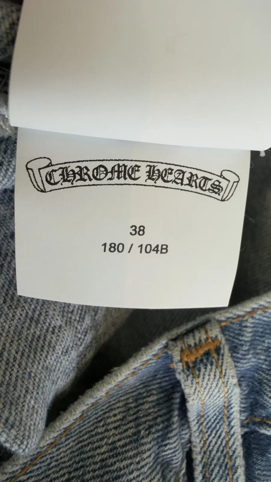 Chrome Hearts Levi Cross Patch Jeans Chrome Hearts