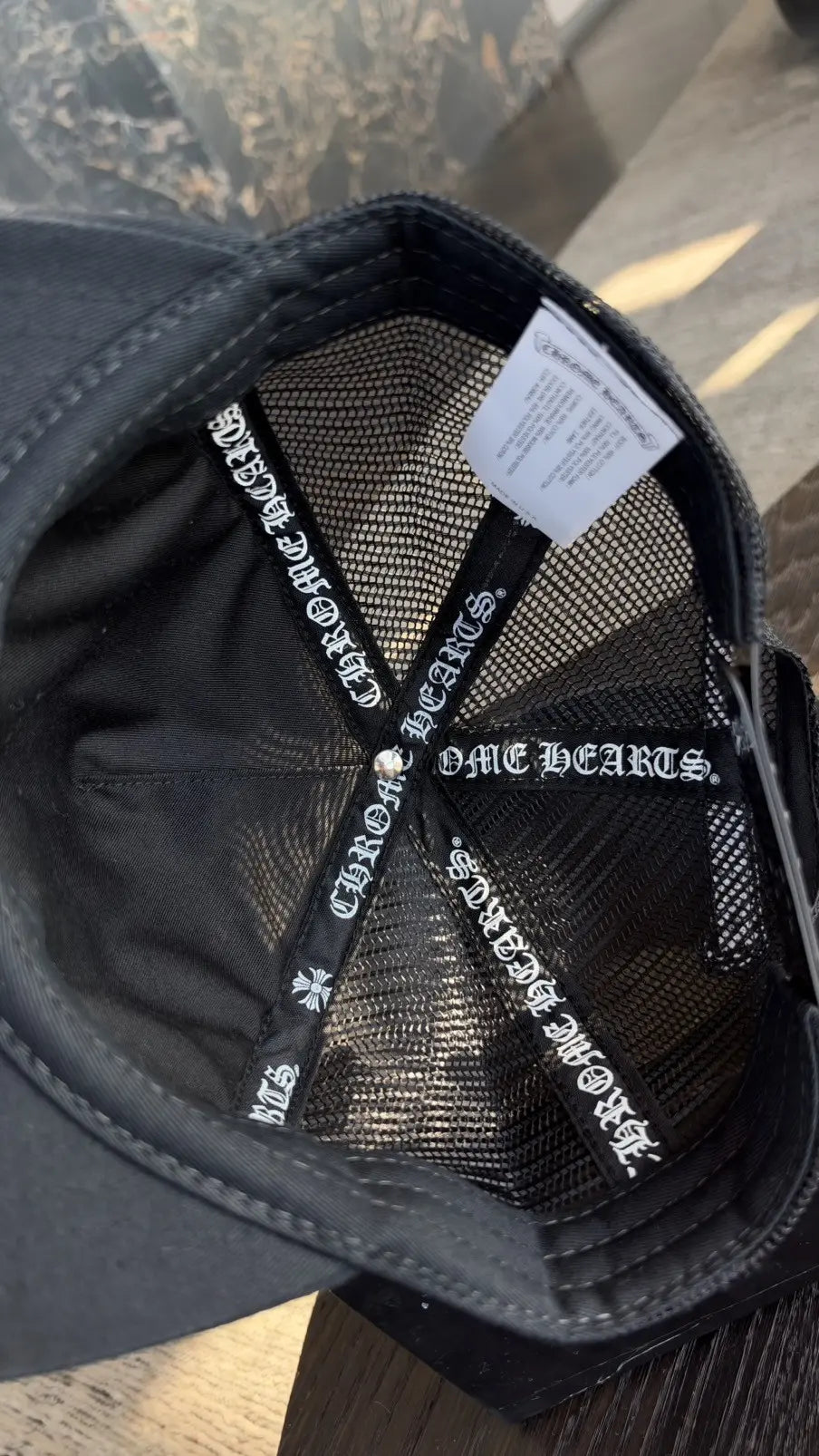 Chrome Hearts "FUCK" Leather Patch Trucker Hat Chrome Hearts