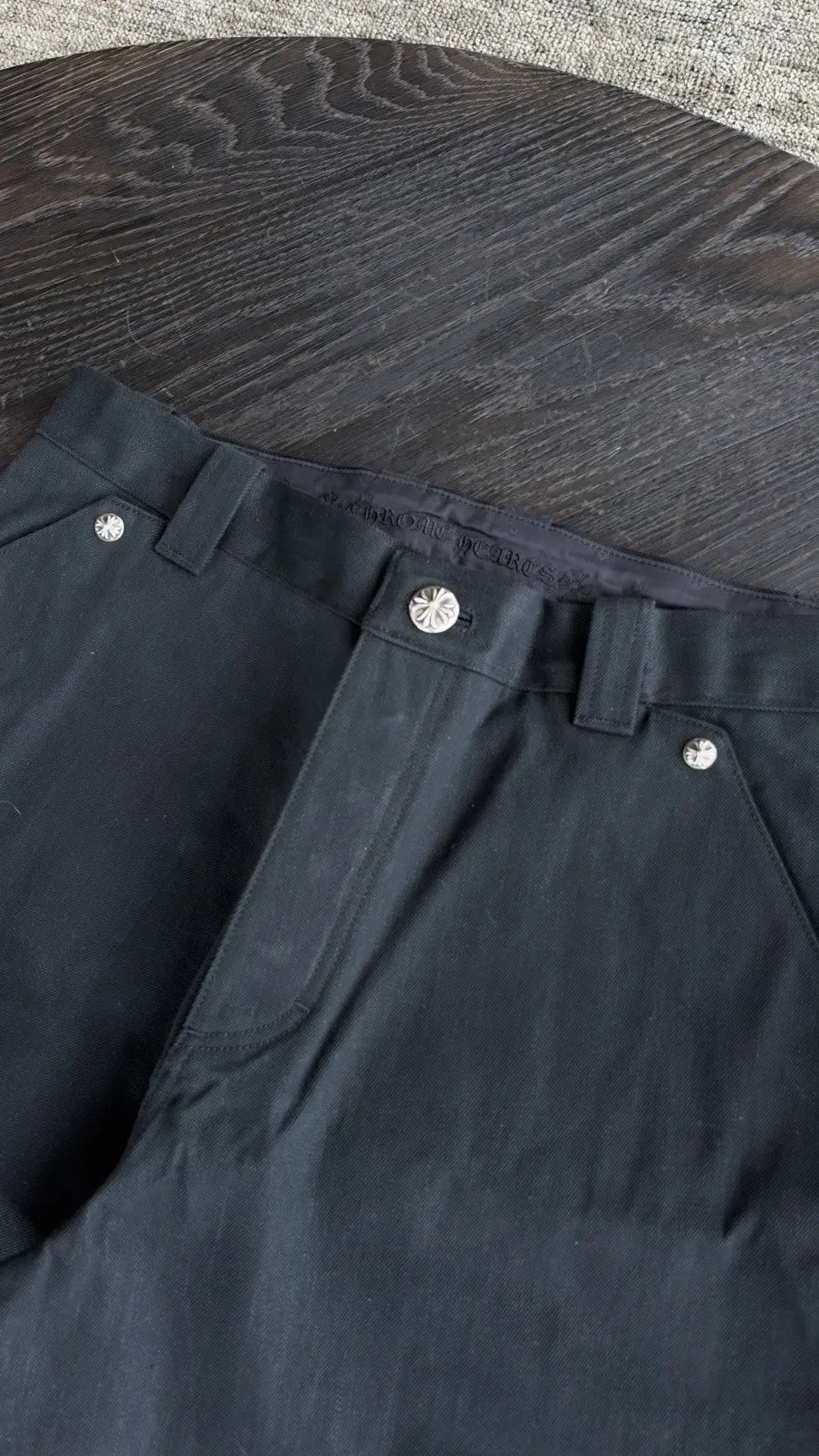 Chrome Hearts "KS Cutoff" Denim Shorts Size 33 Chrome Hearts