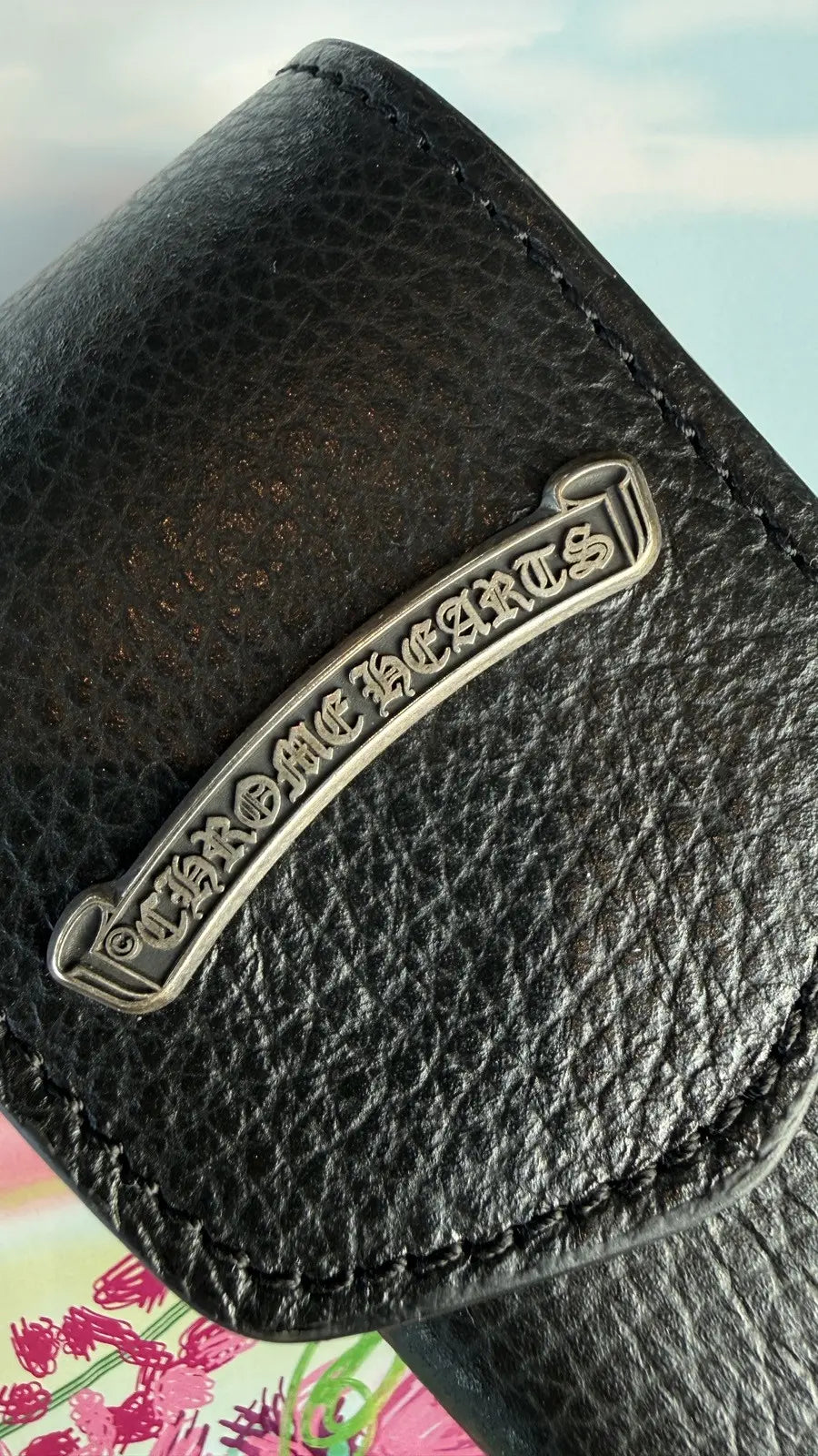 Chrome Hearts Signature Sterling Silver Sunglasses Case Chrome Hearts