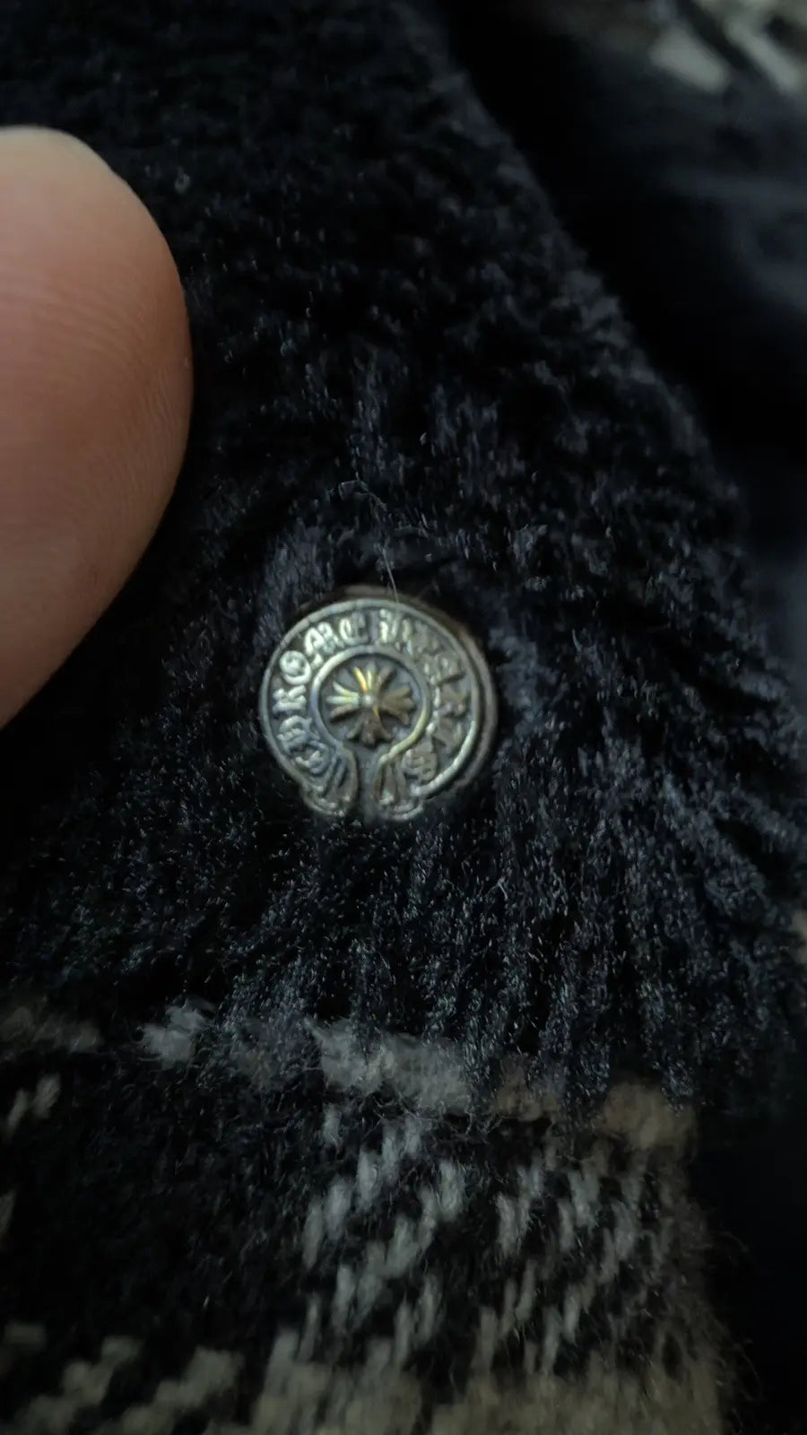 Chrome Hearts Work Dog Inner Fur Flannel Jacket