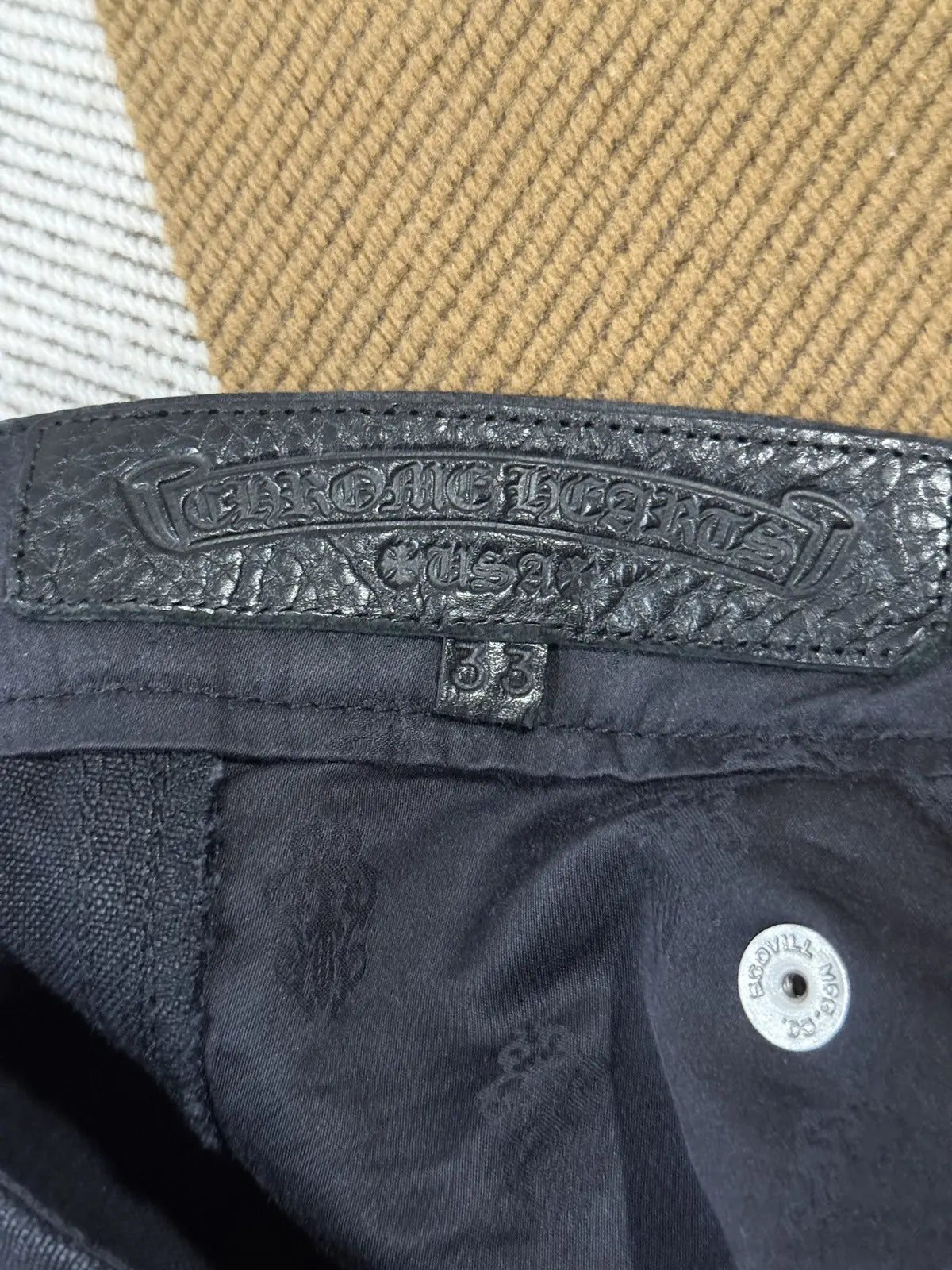 Chrome Hearts Flooded Patch Carpenter Denim Shorts