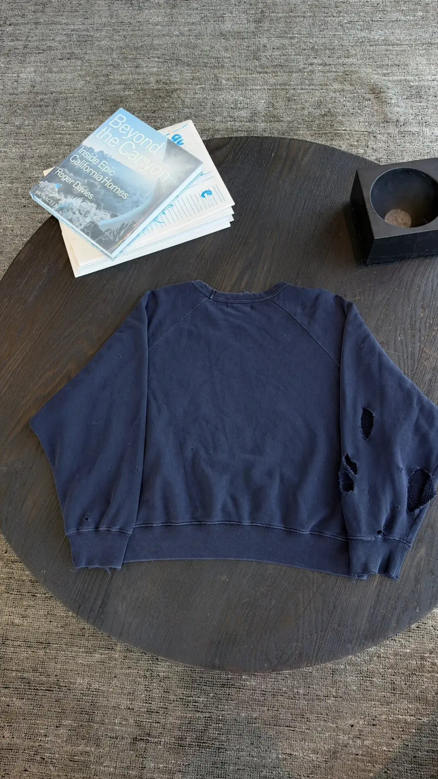 Enfants Riches Déprimés Distressed Crew-Neck Sweatshirt Size S Enfants Riches Déprimés