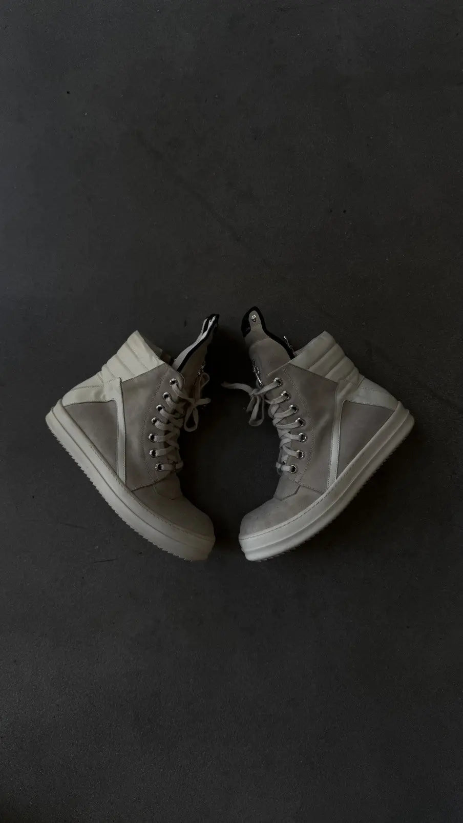 Chrome Hearts Rick Owens Geobasket Cream