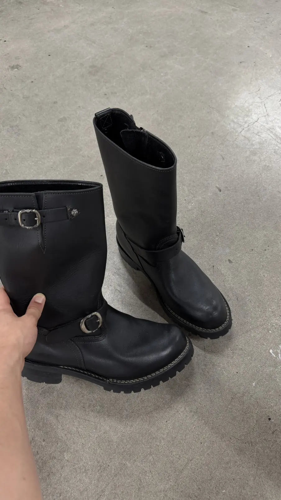 Chrome Hearts Wesco Boss Boots