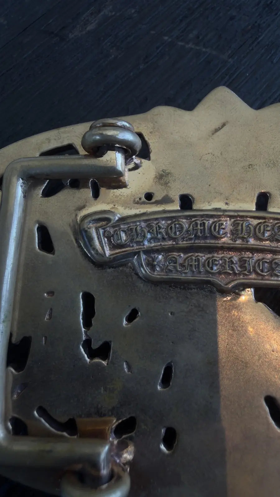 Chrome Hearts Cemetery Cross Belt Buckle Chrome Hearts