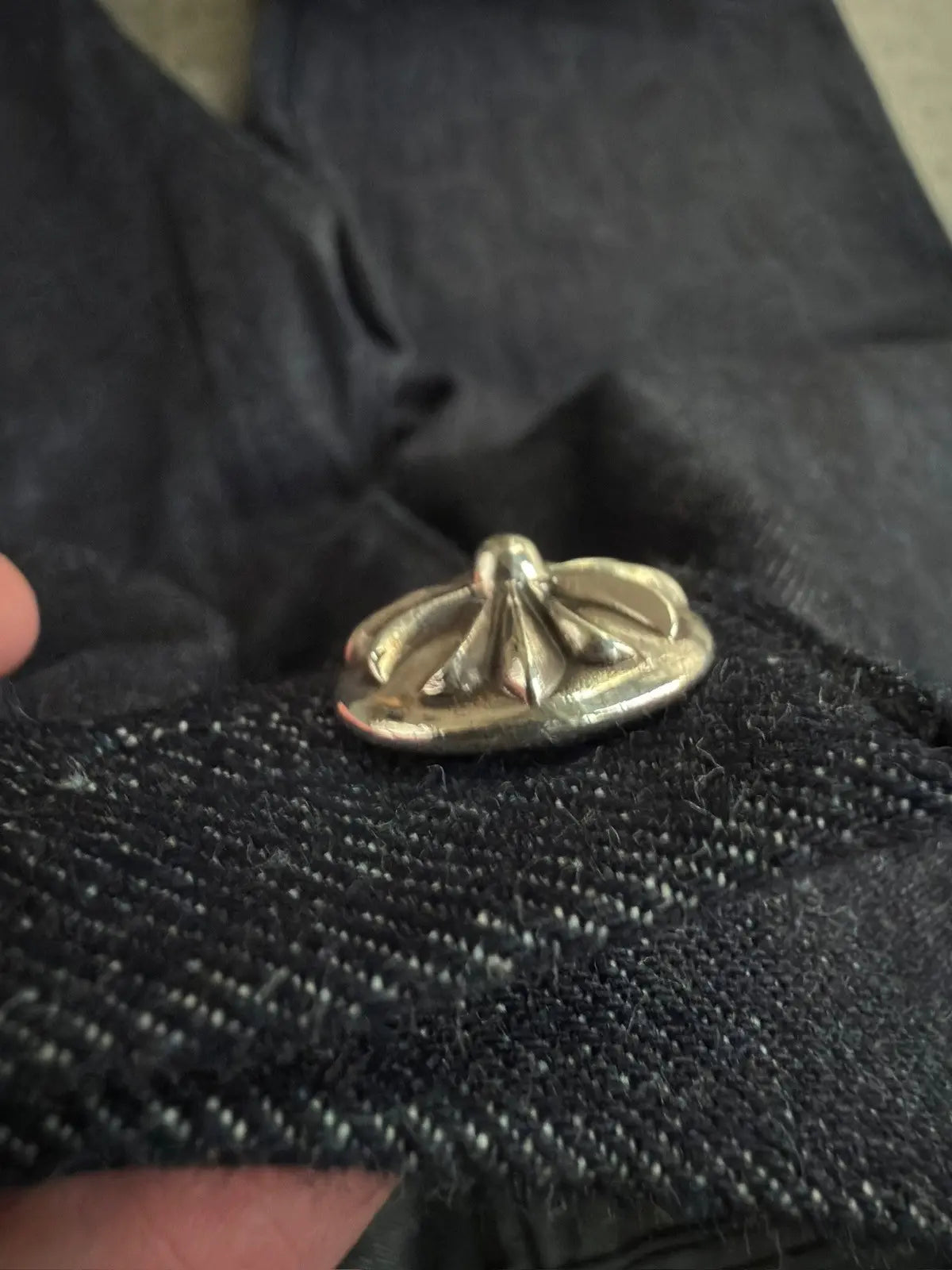 Chrome Hearts KS CUT Raw Indigo Denim Jeans