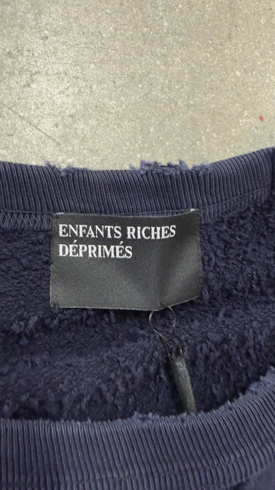 Enfants Riches Déprimés Navy Raglan Crewneck Sweatshirt Enfants Riches Déprimés