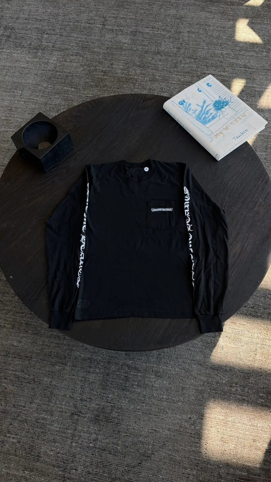 Chrome Hearts Scroll Logo Long Sleeve Tee Size M Chrome Hearts