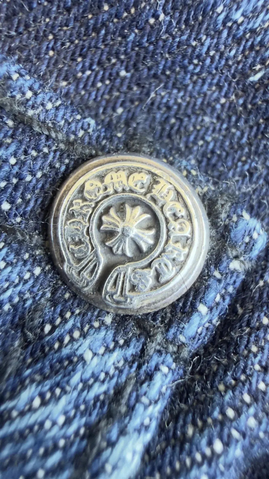 Chrome Hearts Cross Patch Denim Jeans Chrome Hearts