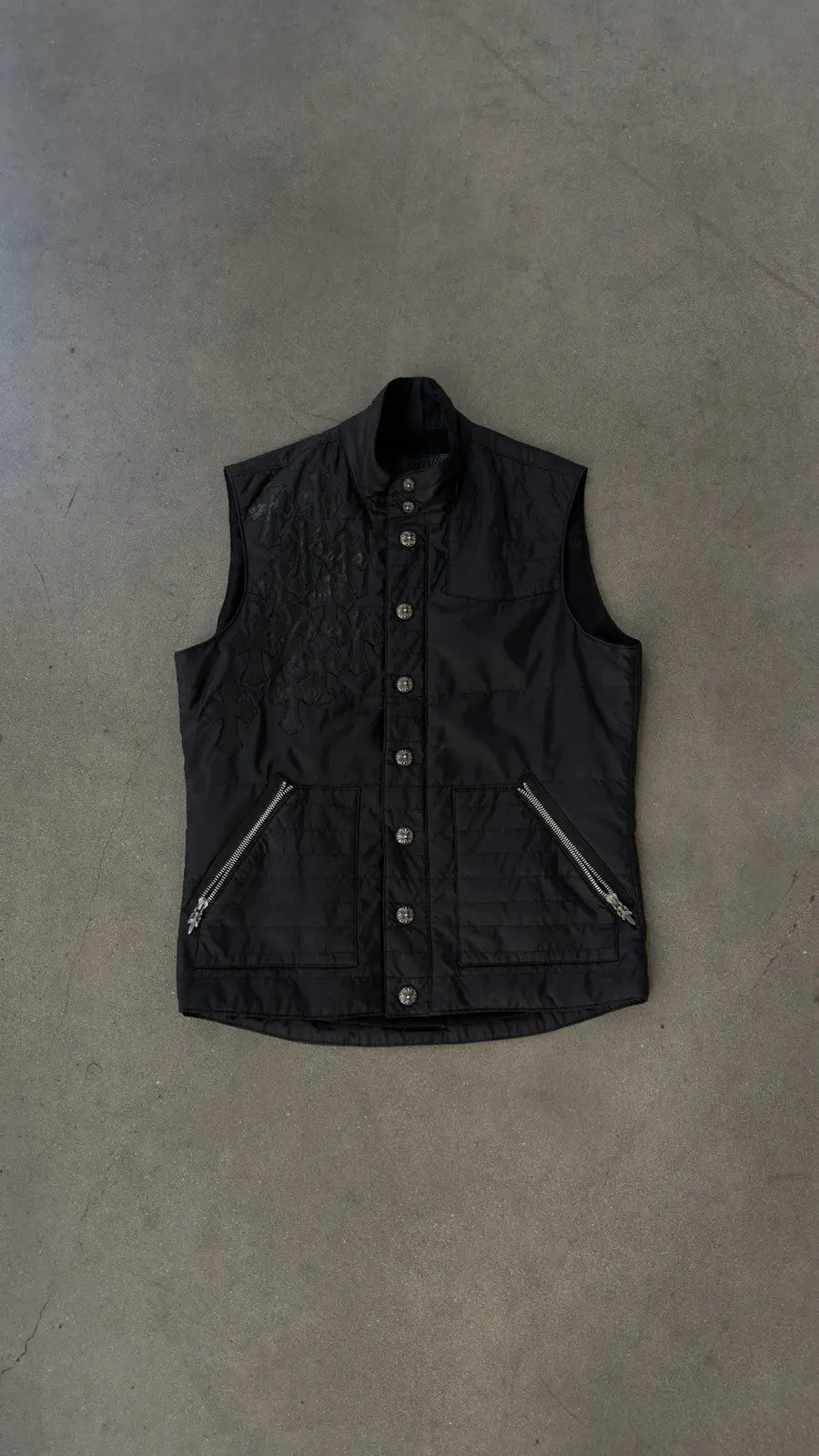 Chrome Hearts Cemetery Cross Patch Axe Vest