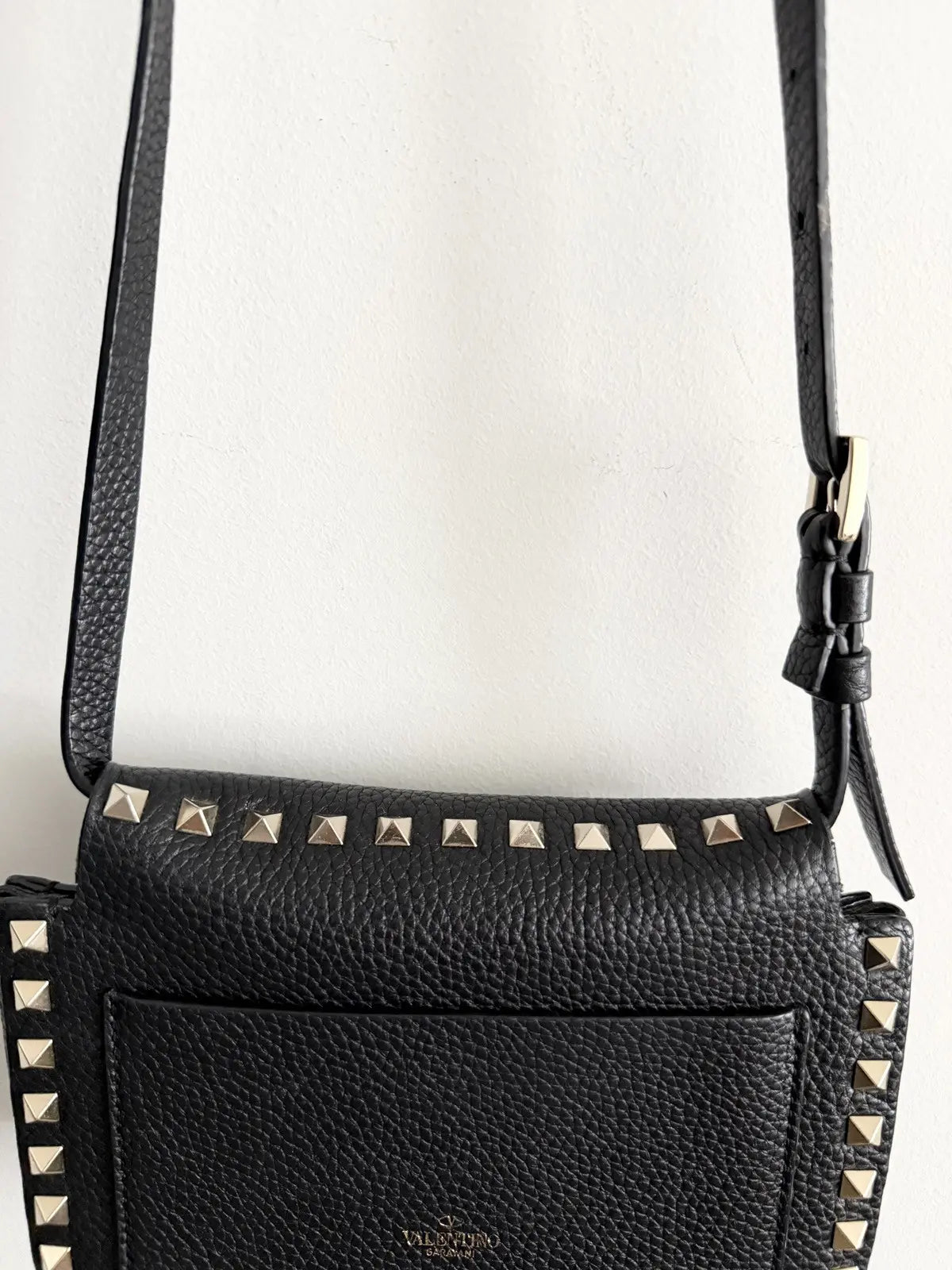 Valentino Rockstud Flip Lock Flap Bag