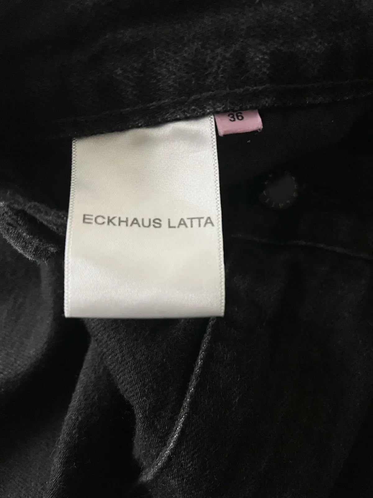 Eckhaus Latta Black Wide Leg Denim Jeans