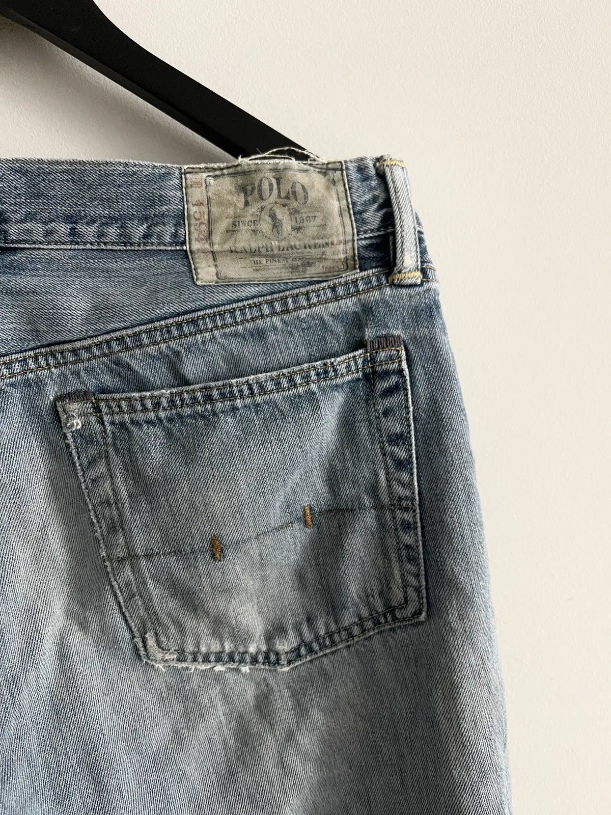 2000s Ralph Lauren Polo Distressed Faded Denim Jeans