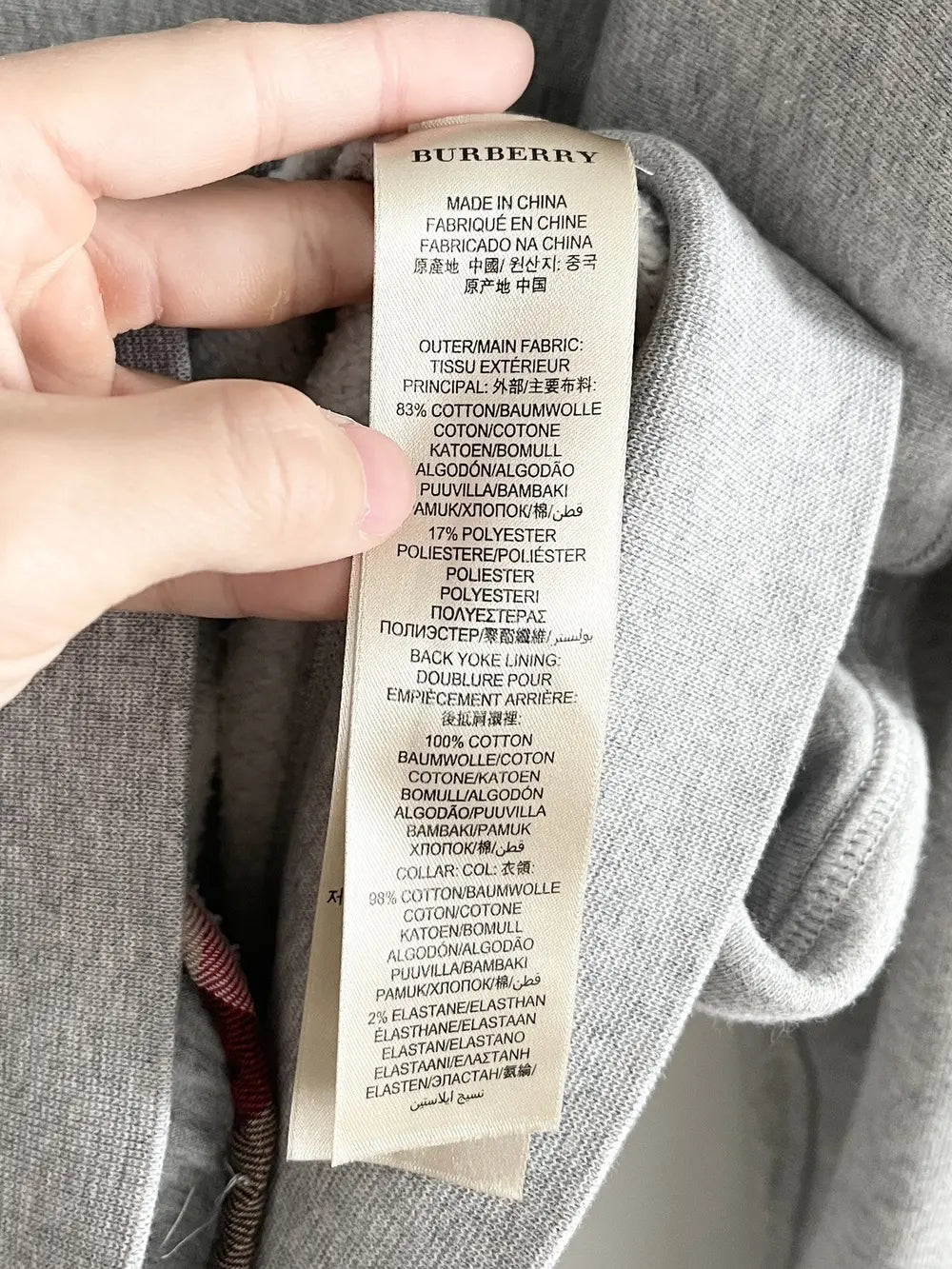 2000s Burberry Classic Logo Quarter Zip Up Sweatshirt