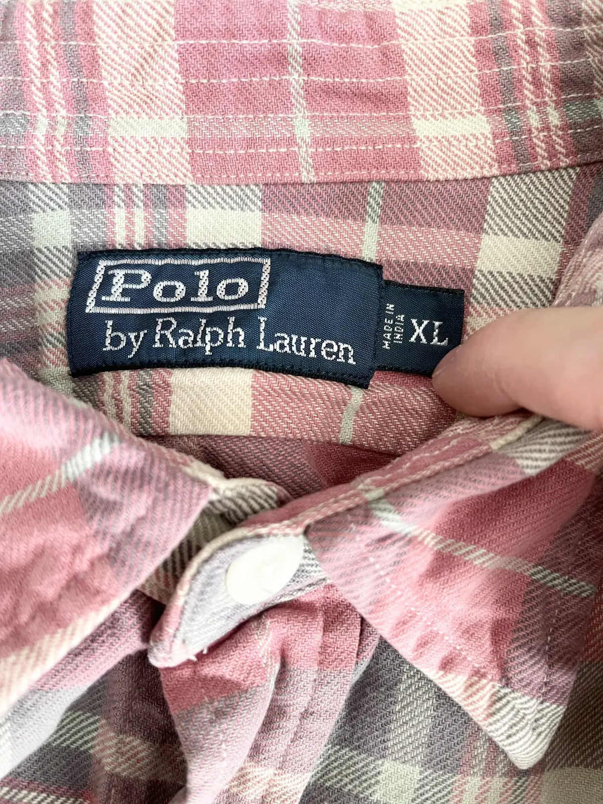 2000s Ralph Lauren Polo Pink Flannel Shirt