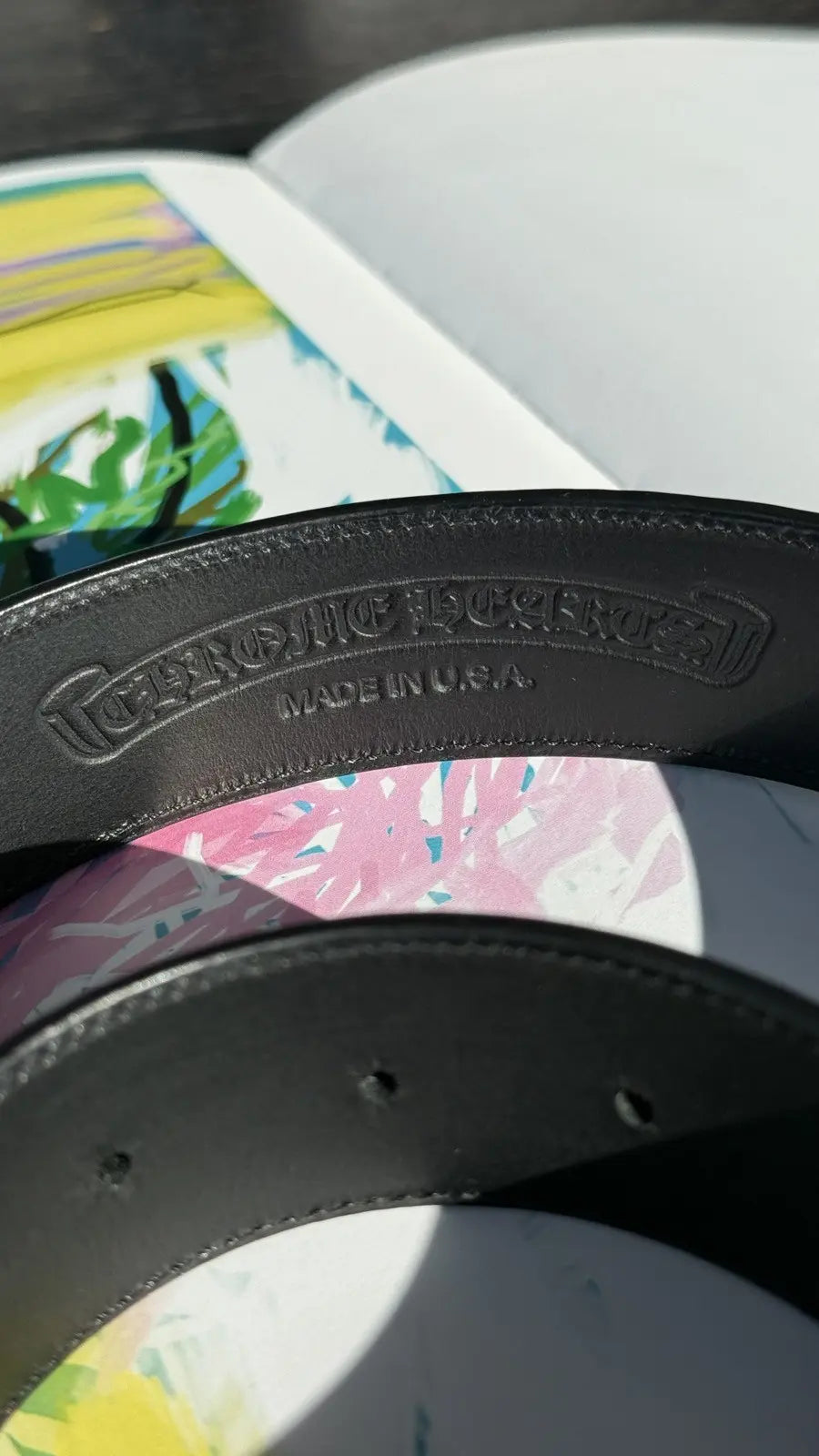 Chrome Hearts Leather Belt Strap Chrome Hearts