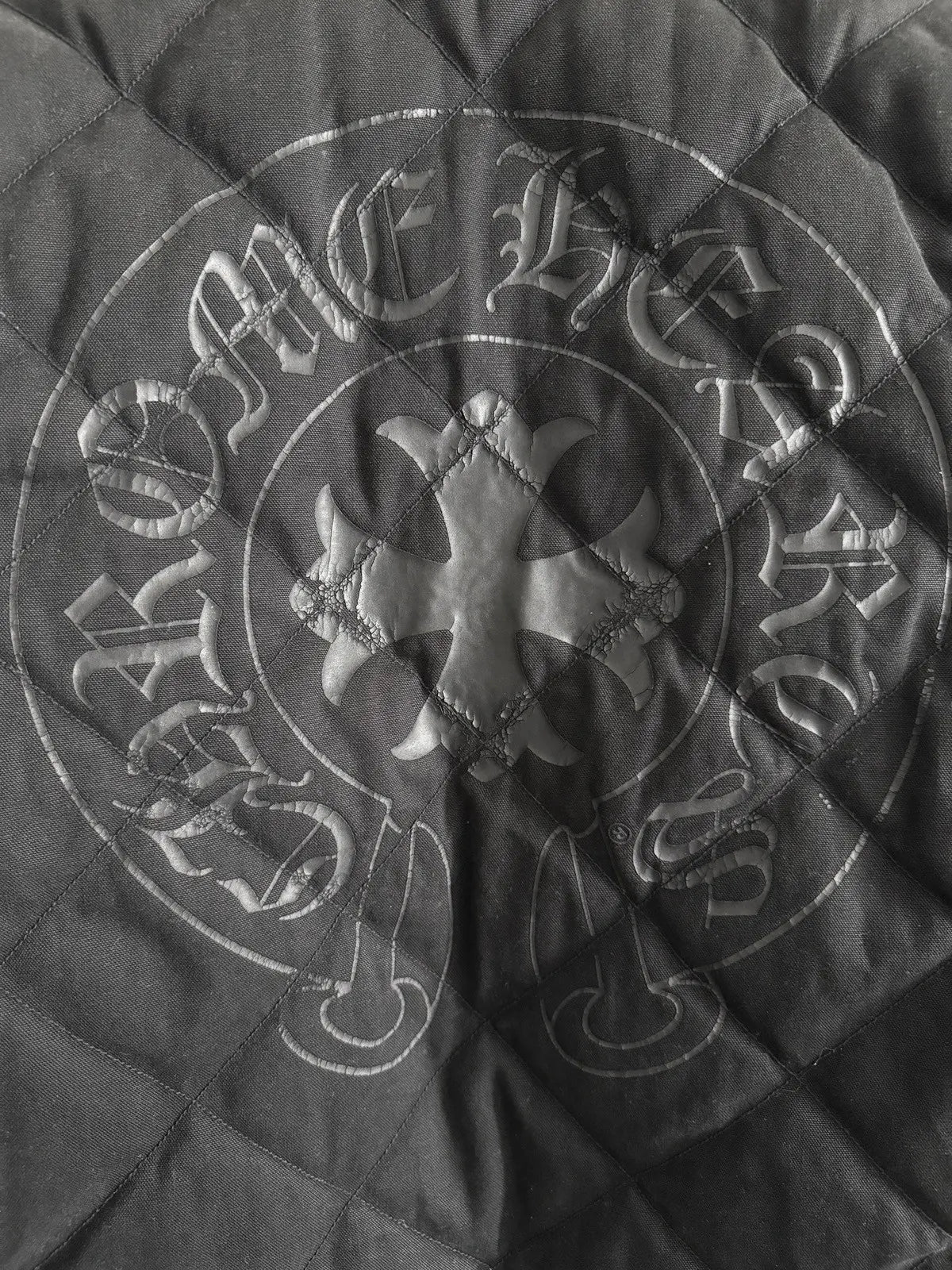 Chrome Hearts Horseshoe Plus Logo Quilted Jacket