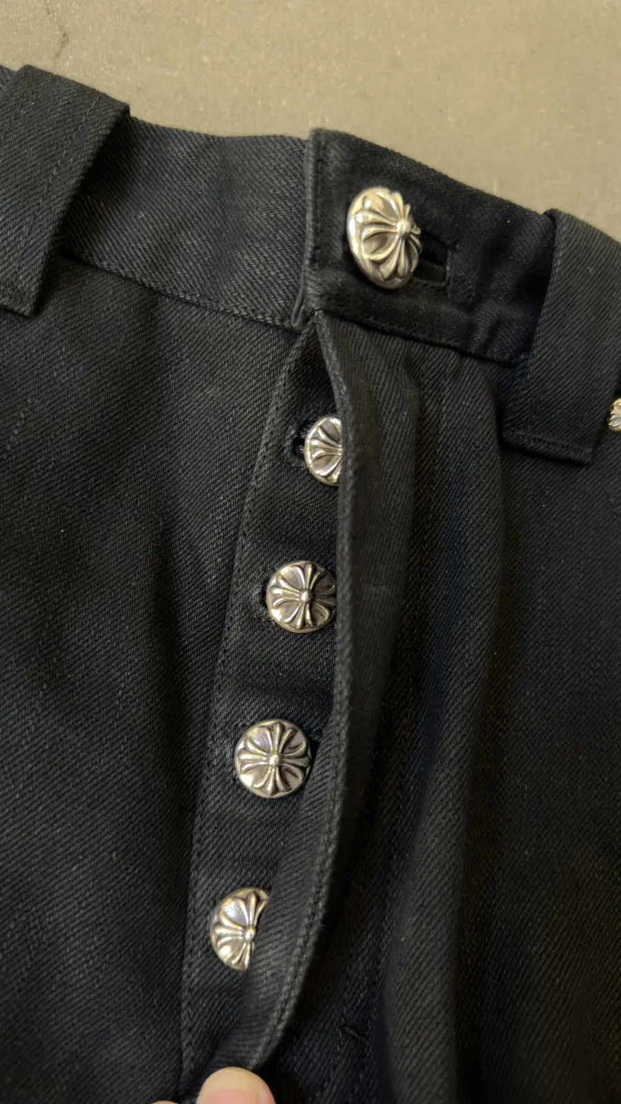 Chrome Hearts Street Sweeper Denim Pants Black