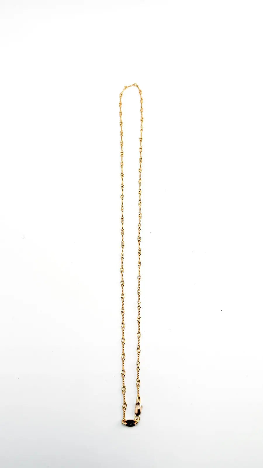 Chrome Hearts 22K Yellow Gold Twist Chain Necklace Chrome Hearts