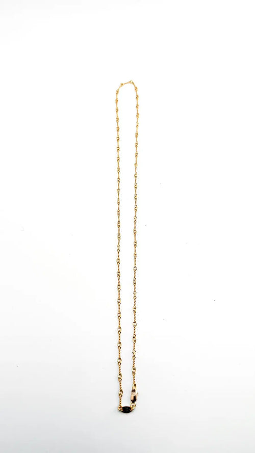 Chrome Hearts 22K Yellow Gold Twist Chain Necklace Chrome Hearts