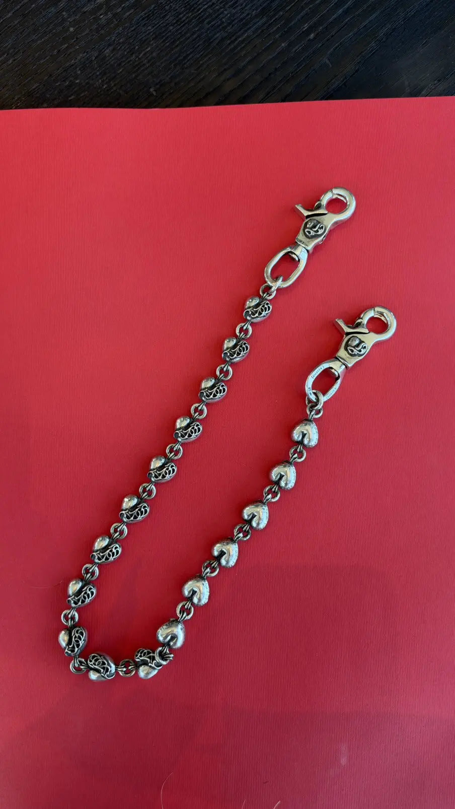 Chrome Hearts Vine Heart Wallet Chain Chrome Hearts