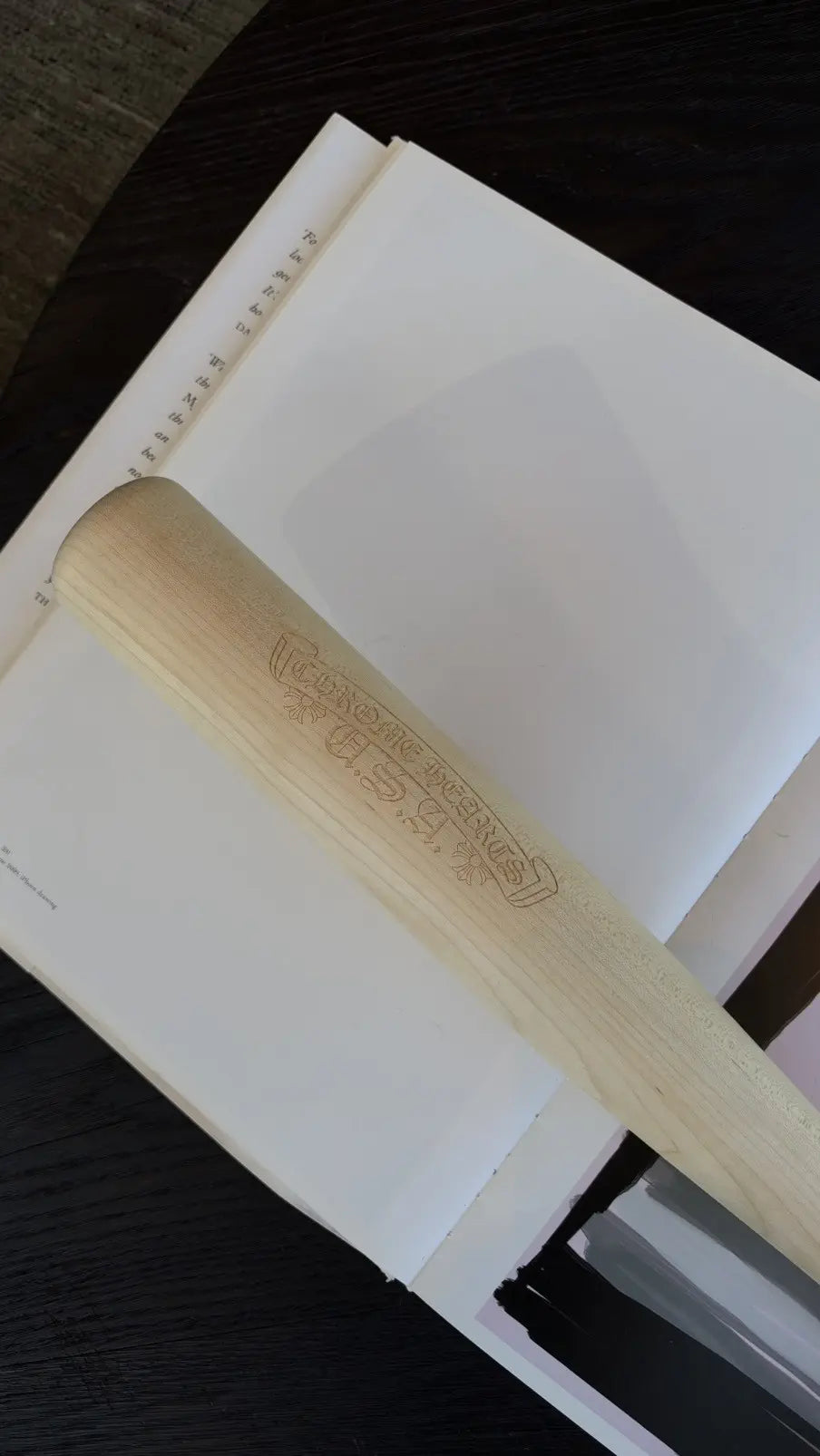 Chrome Hearts Maple Wood Baseball Bat Chrome Hearts