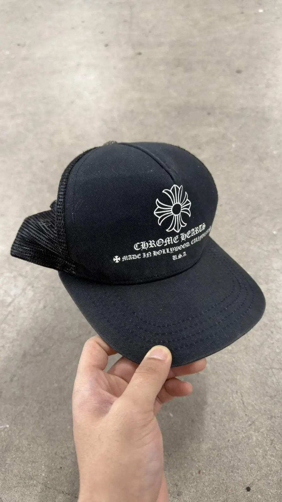 Chrome Hearts Printed Cross Trucker Hat 'Black'