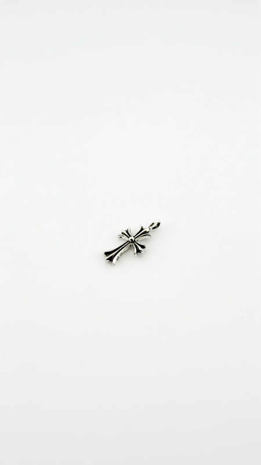 Chrome Hearts Diamond Tiny Fat Cross Pendant