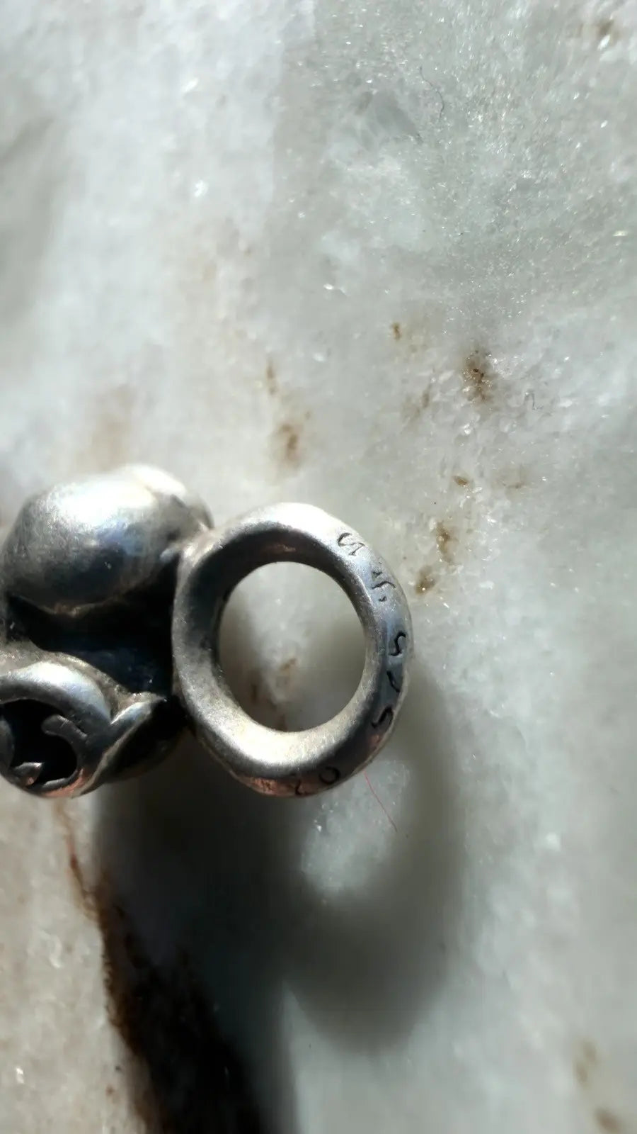 Chrome Hearts Sterling Silver Stack Heart Charm Chrome Hearts