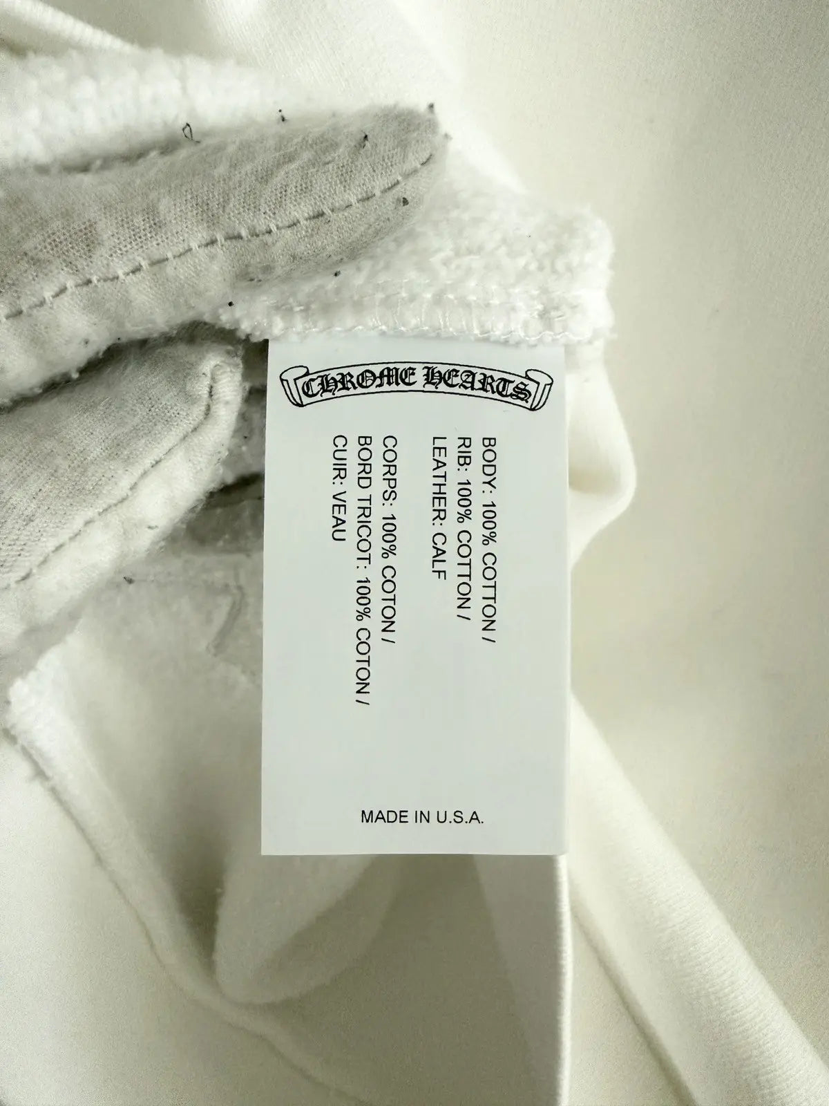 Chrome Hearts Leopard Patent Leather Patch Sweatshirt